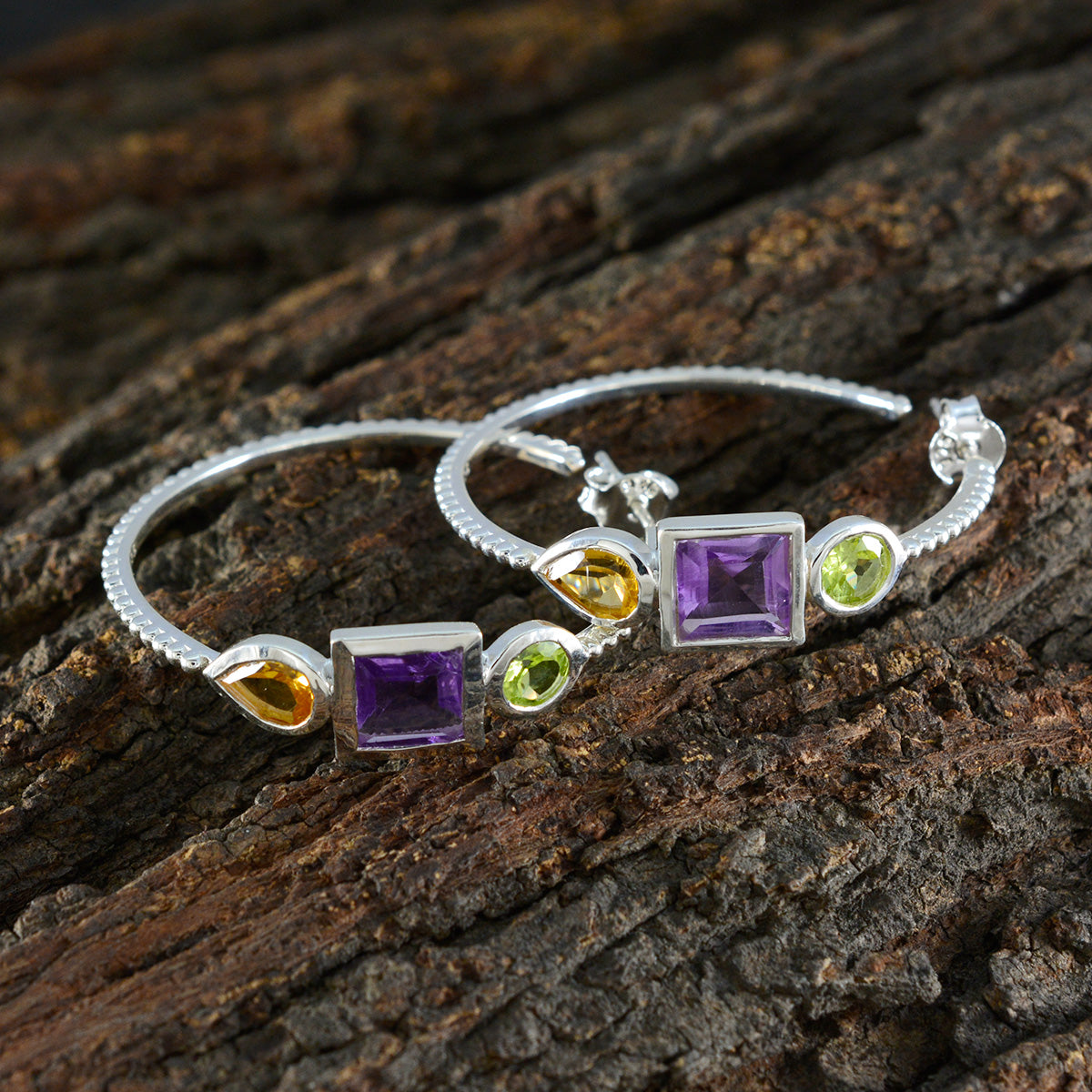 Multi-Turkish-Emi-Trilogy-Ohrstecker-multicolor-92,5-Silber-Ohrring