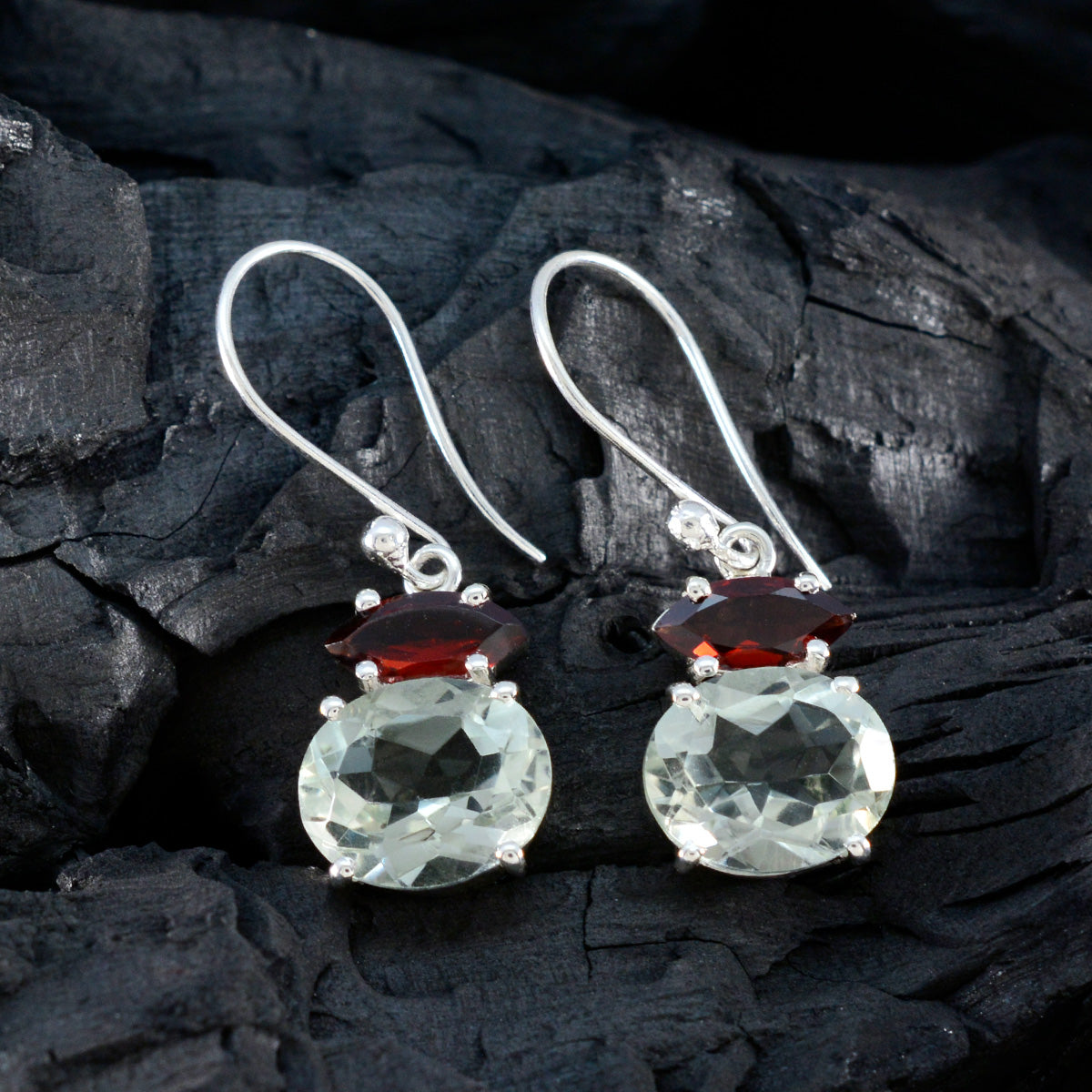 Multi-Middle-Eastern-Ha-eun-multiple-Dangle-multicolor-Silver-Earring