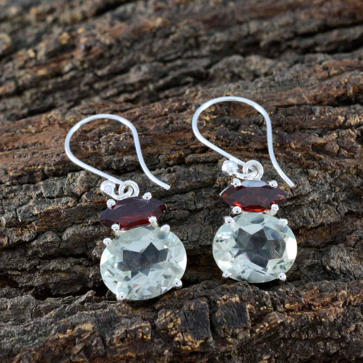 Multi-Middle-Eastern-Ha-eun-multiple-Dangle-multicolor-Silver-Earring