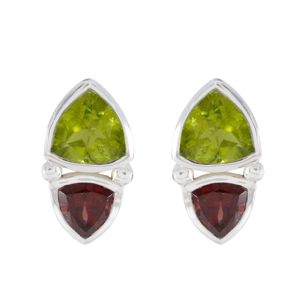 Multi-Korean-Amelia-Toi-et-Moi-Stud-multicolor-925-Silver-Earring Hoofdafbeelding