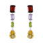 Multi-African-Pilar-quarter-Stud-multicolor-925-Silver-Earring