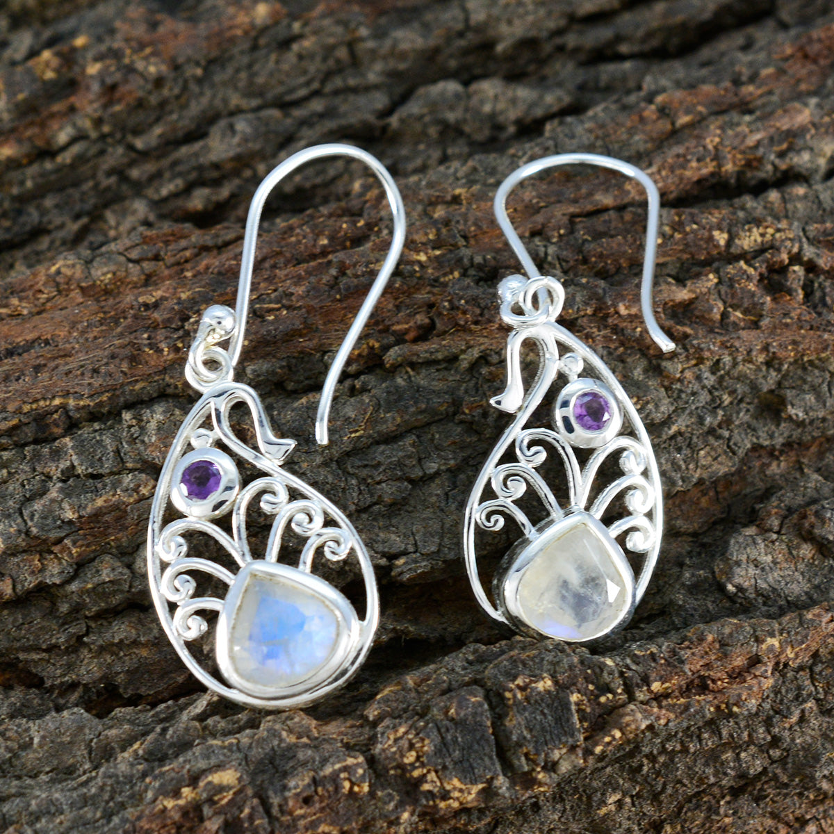 Multi-Turkish-Eva-multiple-Dangle-multicolor-925-Silver-Earring