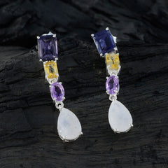 Multi-Russian-Rebeca-quarter-Stud-multicolor-92.5-Silver-Earring