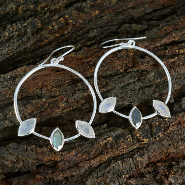 Multi-Korean-Sarah-Trilogy-Dangle-multicolor-Silver-Earring
