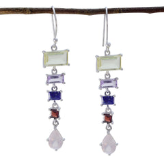 Multi-Moroccan-Kennedy-multiple-Dangle-multicolor-Sterling-Silver-Earring