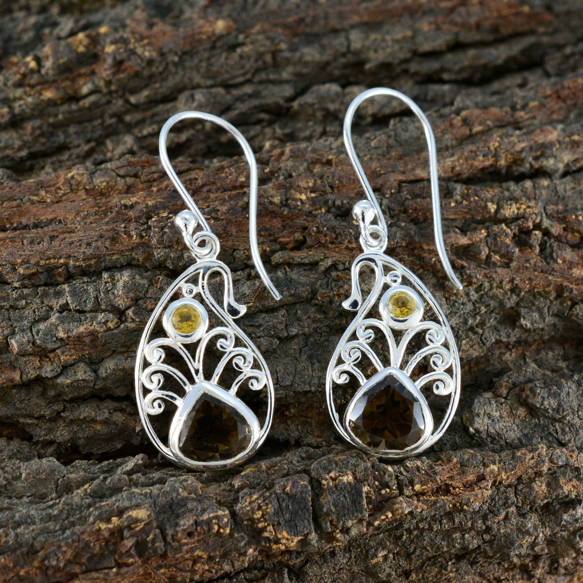 Multi-Italian-Evelyn-multiple-Dangle-multicolor-92.5-Silver-Earring