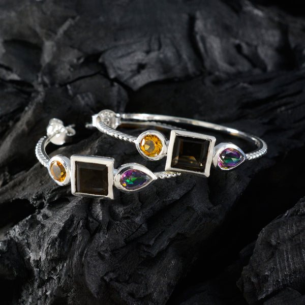 Multi-Mexican-Hana-Trilogy-Stud-multicolor-Sterling-Silver-Earring