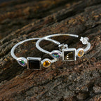 Multi-Mexican-Hana-Trilogy-Stud-multicolor-Sterling-Silver-Earring