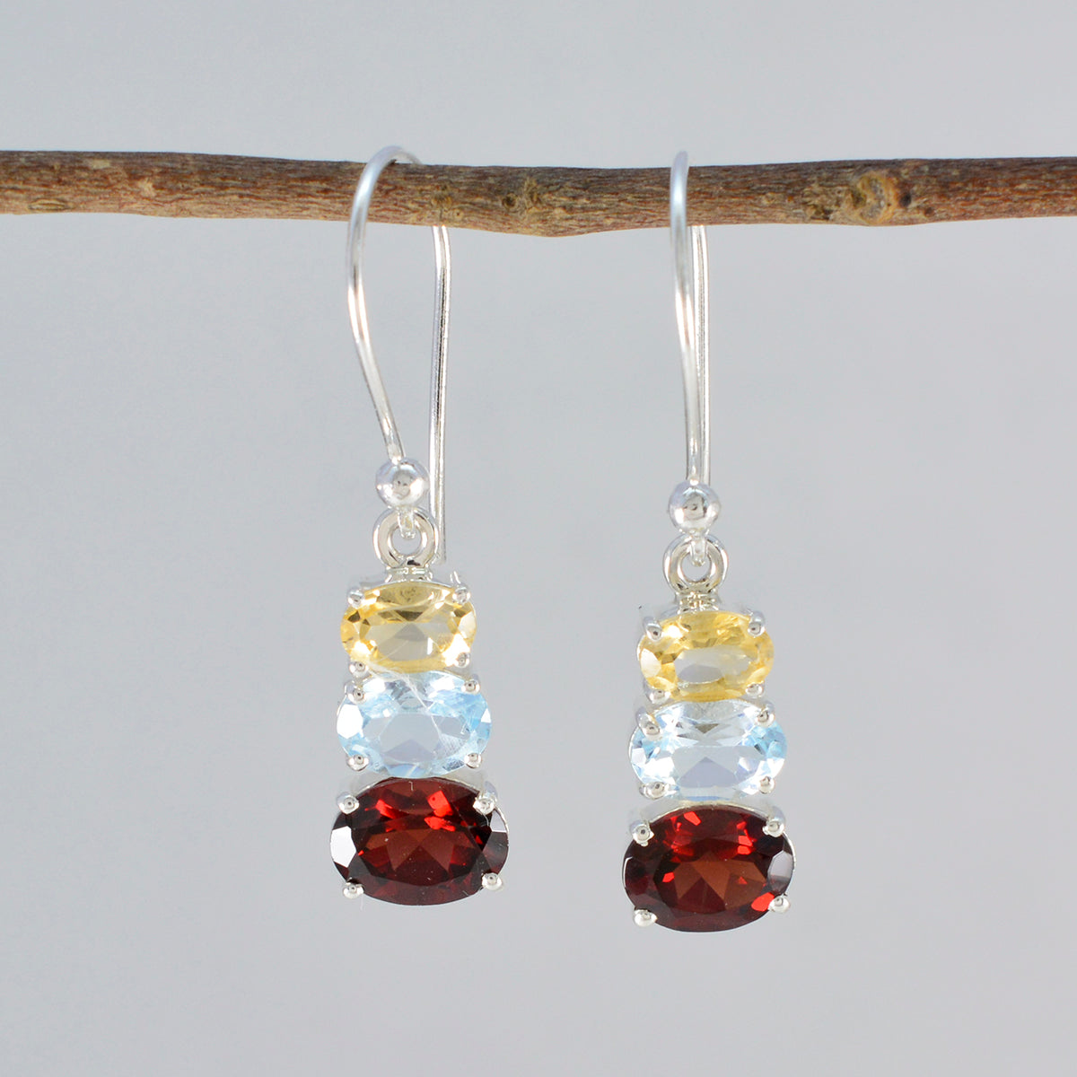 Multi-Mexican-Sophia-multiple-Dangle-multicolor-925-Silver-Earring