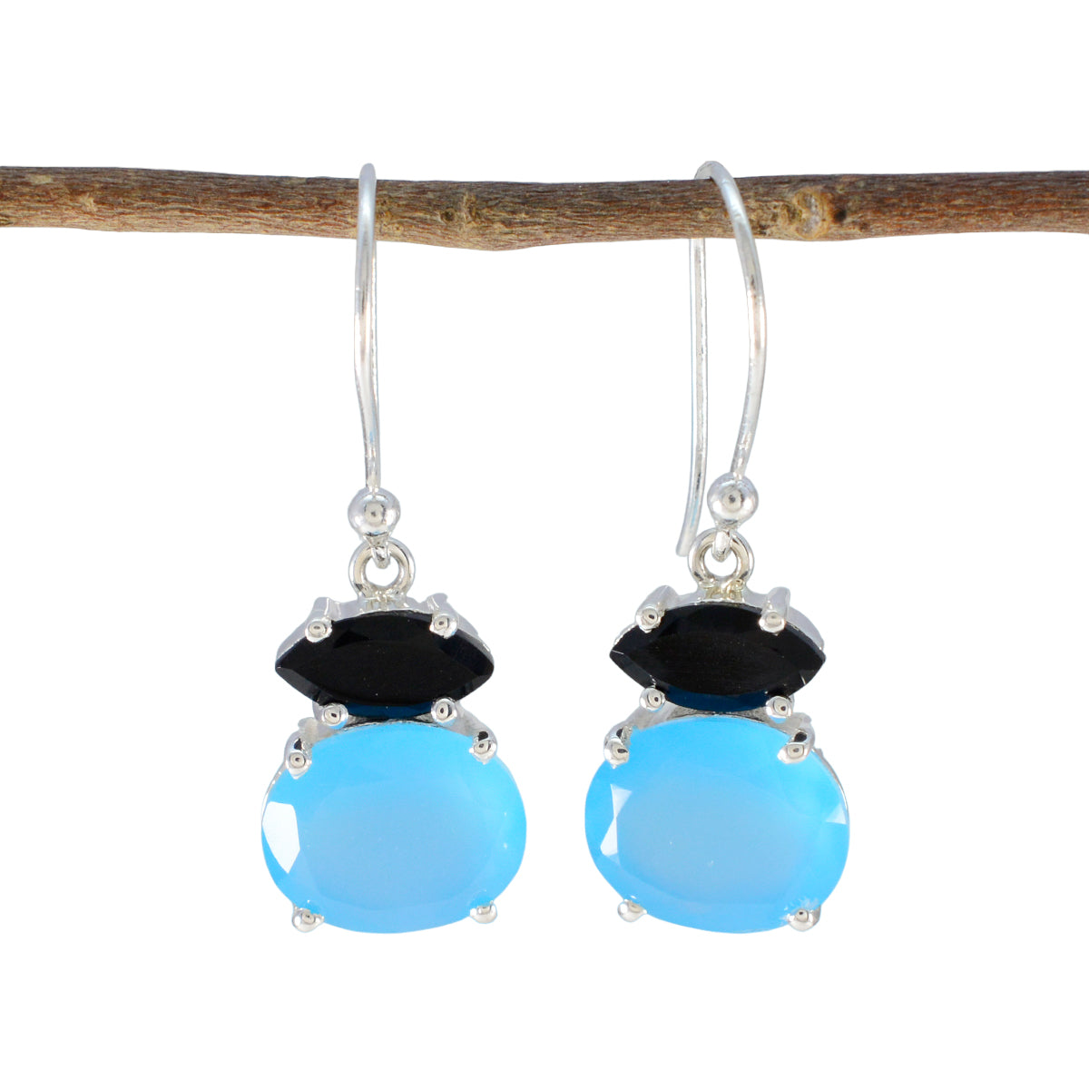 Multi-Spanish-Hina-multiple-Dangle-multicolor-92.5-Silver-Earring Image principale du produit