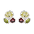 Multi-French-Maya-multiple-Stud-multicolor-92.5-Silver-Earring