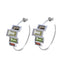 Multi-German-Mia-multiple-Stud-multicolor-Sterling-Silver-Earring