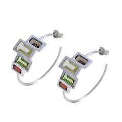Multi-German-Mia-multiple-Stud-multicolor-Sterling-Silver-Earring