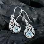 Multi-Middle-Eastern-Freya-multiple-Dangle-multicolor-Silver-Earring