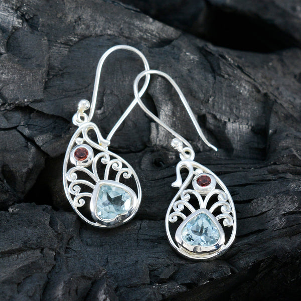 Multi-Middle-Eastern-Freya-multiple-Dangle-multicolor-Silver-Earring