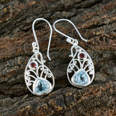 Multi-Middle-Eastern-Freya-multiple-Dangle-multicolor-Silver-Earring