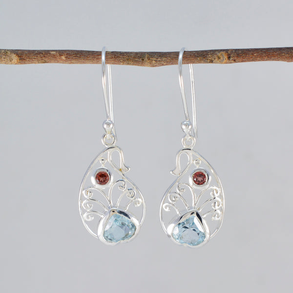 Multi-Middle-Eastern-Freya-multiple-Dangle-multicolor-Silver-Earring