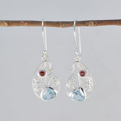 Multi-Middle-Eastern-Freya-multiple-Dangle-multicolor-Silver-Earring