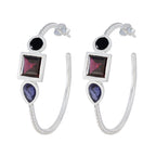 Multi-Australian-Haruka-Trilogy-Stud-multicolor-925-Silver-Earring