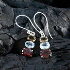 Multi-Spanish-Teresa-multiple-Dangle-multicolor-925-Sterling-Silver-Earring