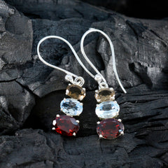 Multi-Spanish-Teresa-multiple-Dangle-multicolor-925-Sterling-Silver-Earring