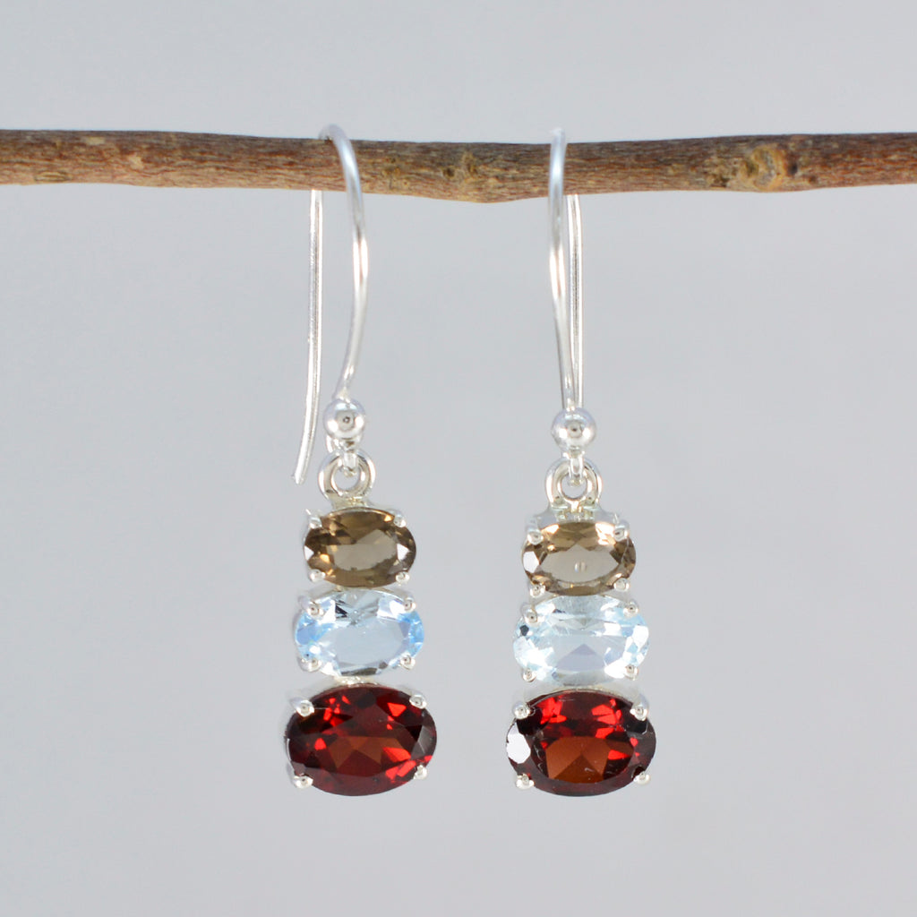 Multi-Spanish-Teresa-multiple-Dangle-multicolor-925-Sterling-Silver-Earring