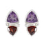 Multi-Middle-Eastern-Aurora-Toi-et-Moi-Stud-multicolor-Sterling-Silver-Earring