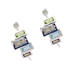 Multi-Russian-Natalie-multiple-Stud-multicolor-925-Silver-Earring