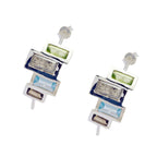 Multi-Russian-Natalie-multiple-Stud-multicolor-925-Silver-Earring