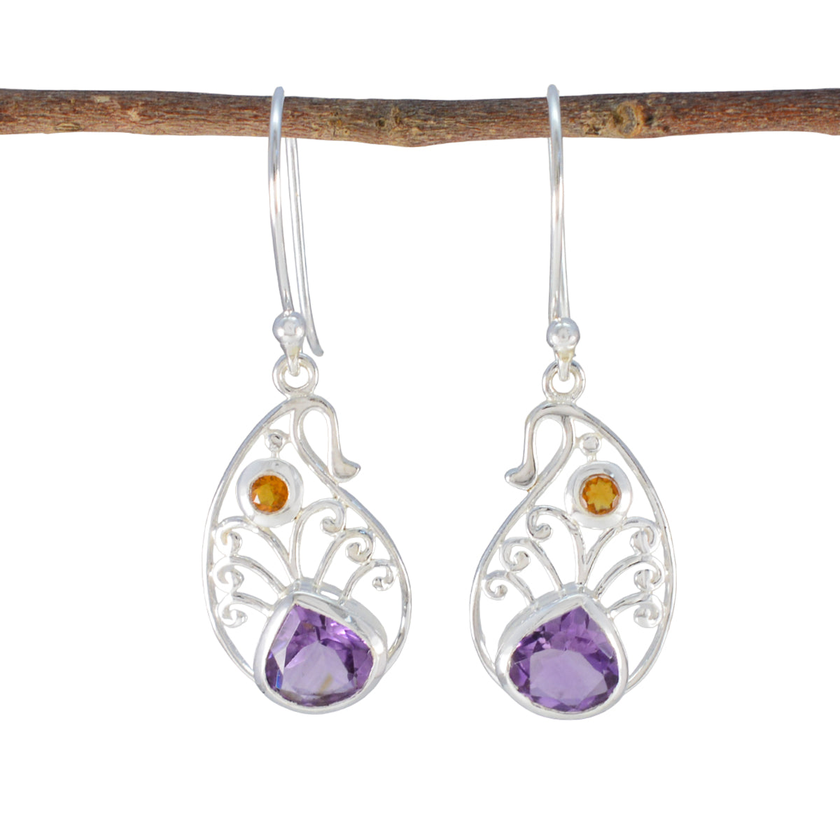 Multi-Mexican-Genesis-multiple-Dangle-multicolor-Sterling-Silver-Earring メイン画像