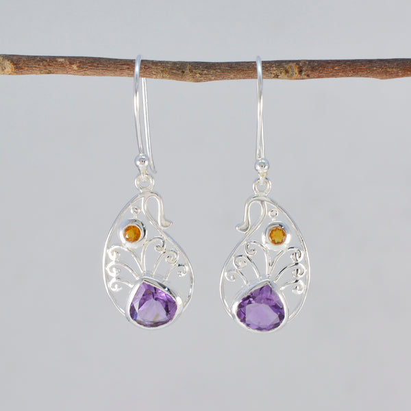 Multi-Mexican-Genesis-multiple-Dangle-multicolor-Sterling-Silver-Earring