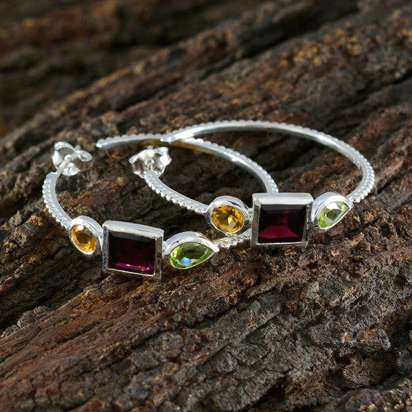 Multi-Spanish-Hina-Trilogy-Stud-multicolor-92.5-Silver-Earring