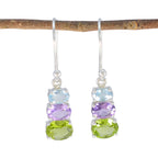 Multi-Latin-American-Tereza-multiple-Dangle-multicolor-Silver-Earring
