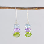 Multi-Latin-American-Tereza-multiple-Dangle-multicolor-Silver-Earring