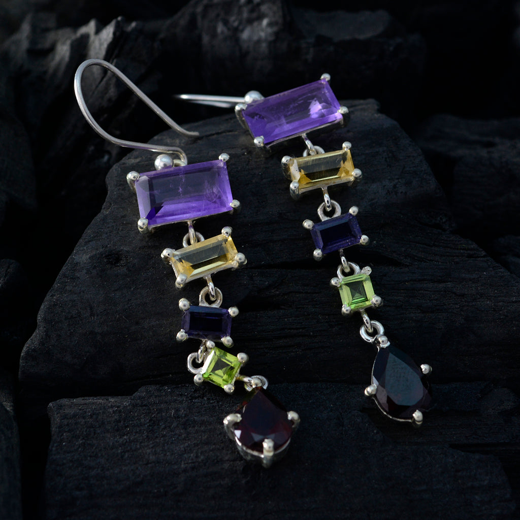 Multi-Russian-Autumn-multiple-Dangle-multicolor-92.5-Silver-Earring