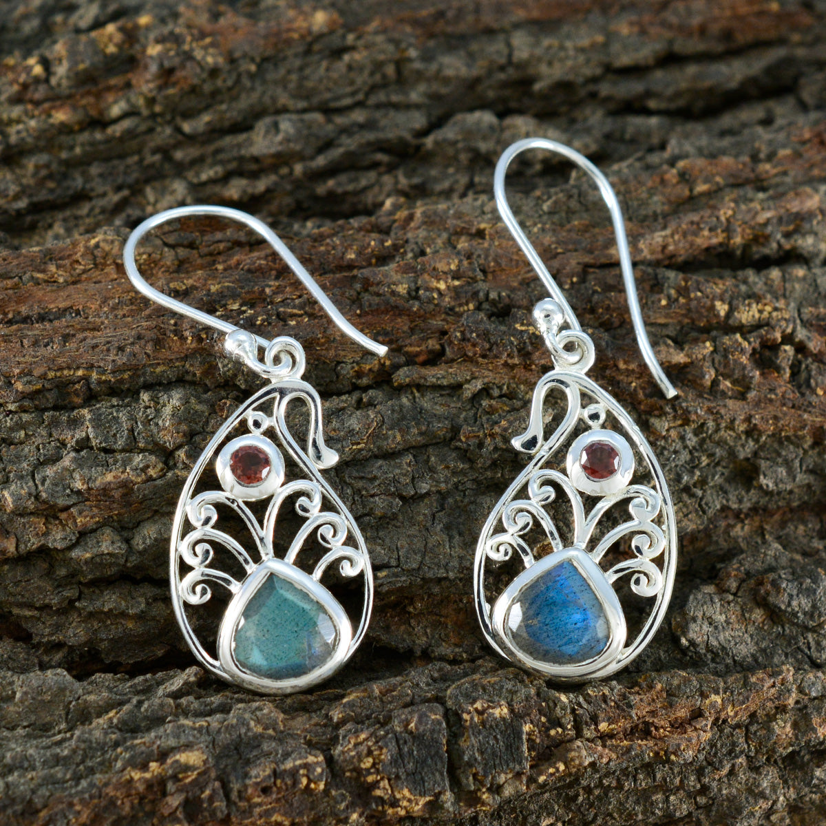 Multi-Australian-Giulia-multiple-Dangle-multicolor-925-Silver-Earring