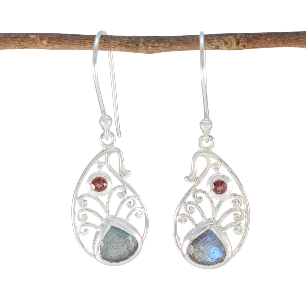 Multi-Australian-Giulia-multiple-Dangle-multicolor-925-Silver-Earring Hoofdafbeelding