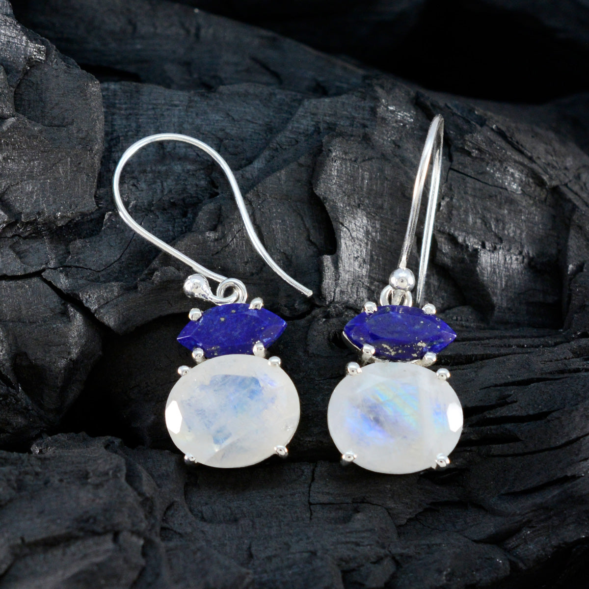 Multi-African-Ji-eun-multiple-Dangle-multicolor-925-Silver-Earring