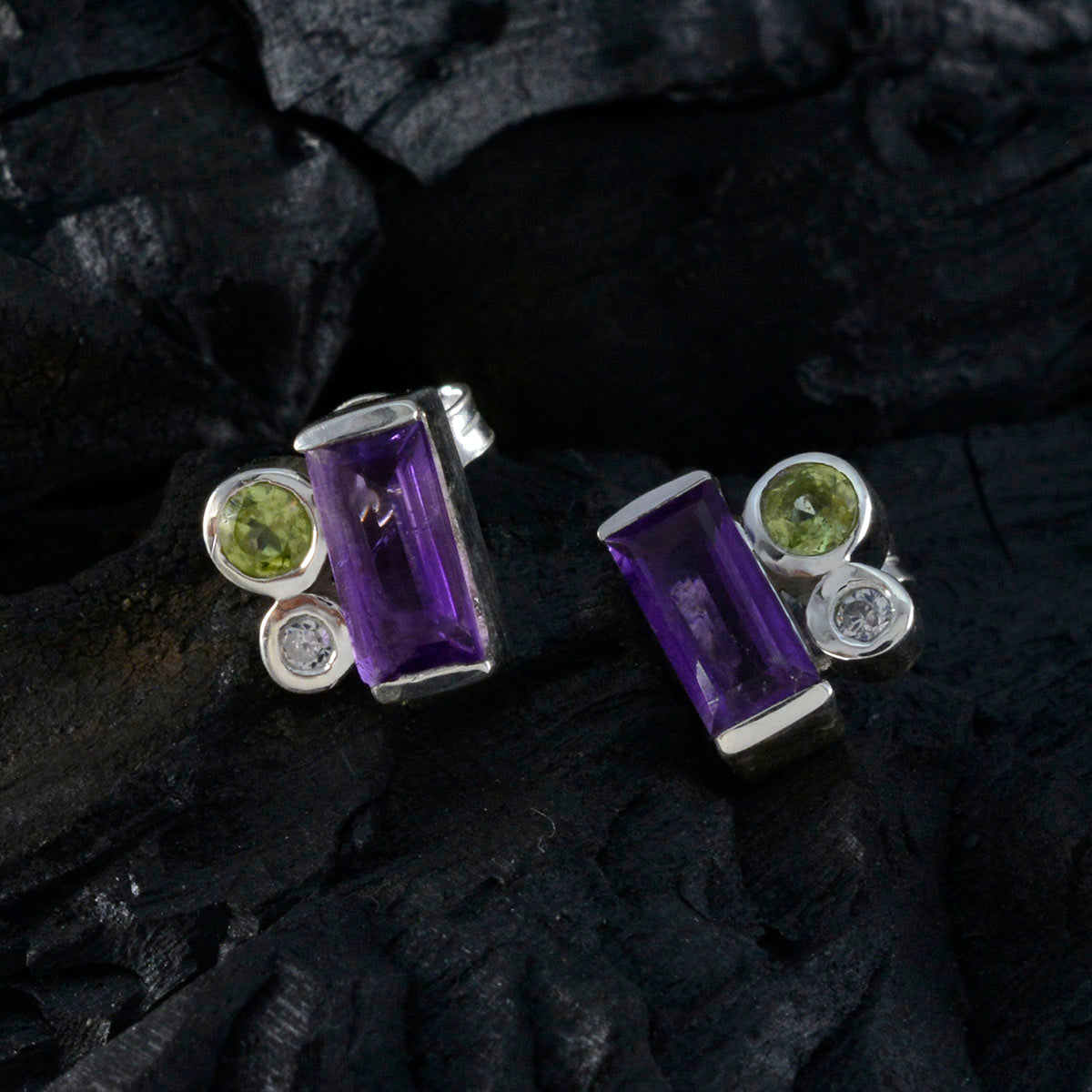 Multi-Latin-American-Mariana-Trilogy-Stud-multicolor-92.5-Silver-Earring