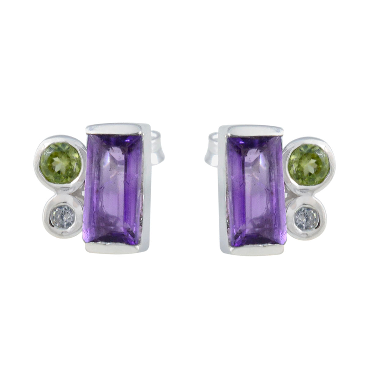 Multi-Latin-American-Mariana-Trilogy-Stud-multicolor-92.5-Silver-Earring メイン画像