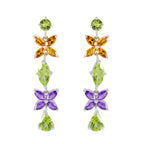 Multi-Mexican-Camilla-multiple-Stud-multicolor-925-Silver-Earring