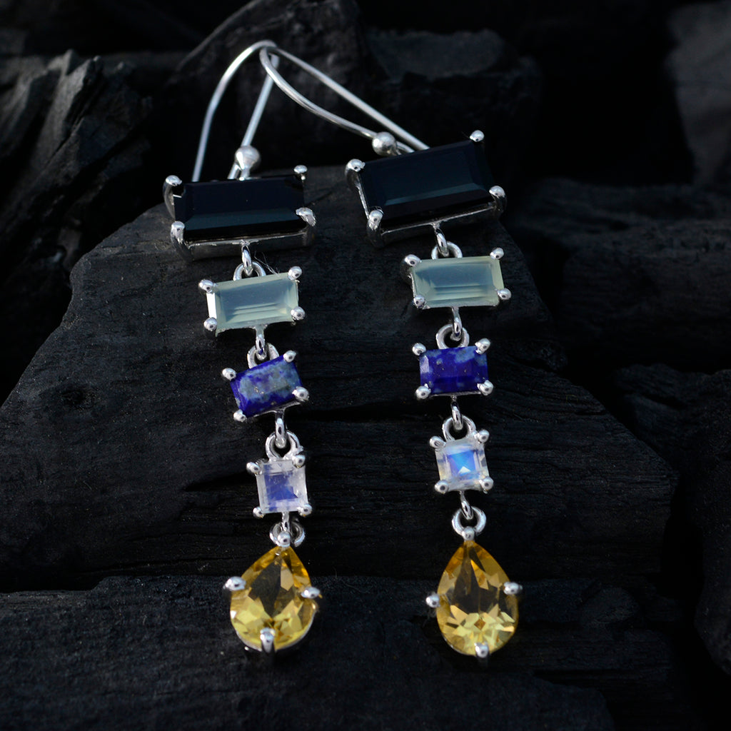 Multi-Moroccan-Ava-multiple-Dangle-multicolor-925-Sterling-Silver-Earring