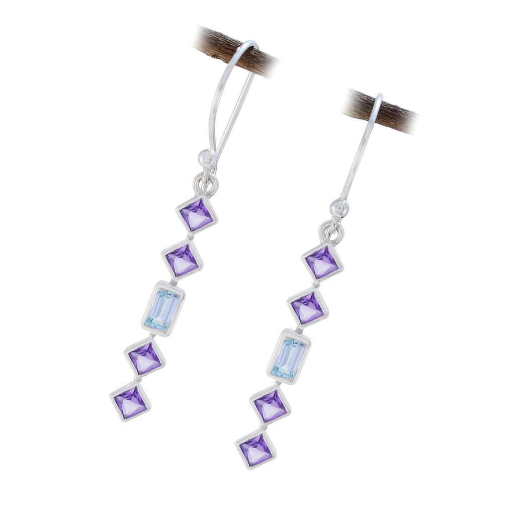 Multi-Middle-Eastern-Sarah-multiple-Dangle-multicolor-Sterling-Silver-Earring