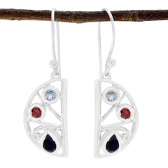 Multi-Australian-Autumn-multiple-Dangle-multicolor-Silver-Earring