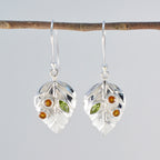 Multi-German-Laura-multiple-Dangle-multicolor-Silver-Earring