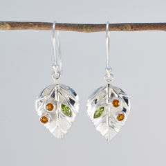 Multi-German-Laura-multiple-Dangle-multicolor-Silver-Earring