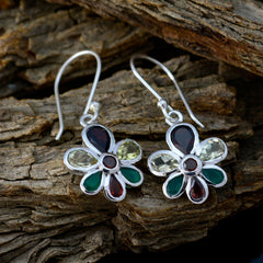 Multi-Egyptian-Nari-multiple-Dangle-multicolor-925-Sterling-Silver-Earring