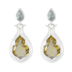 Multi-Middle-Eastern-Freya-Toi-et-Moi-Stud-multicolor-Silver-Earring