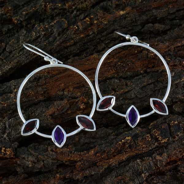 Multi-Italian-Marie-Trilogy-Dangle-multicolor-925-Silver-Earring