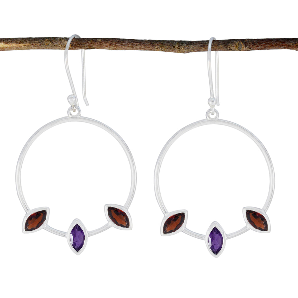 Multi-Italian-Marie-Trilogy-Dangle-multicolor-925-Silver-Earring